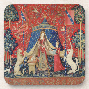 Die Dame und das Einhorn: 'Zu meinem nur desire Untersetzer