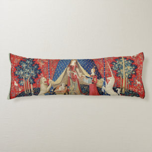 Die Dame und das Einhorn: "Zu meinem nur Wunsch" 2 Seitenschläferkissen