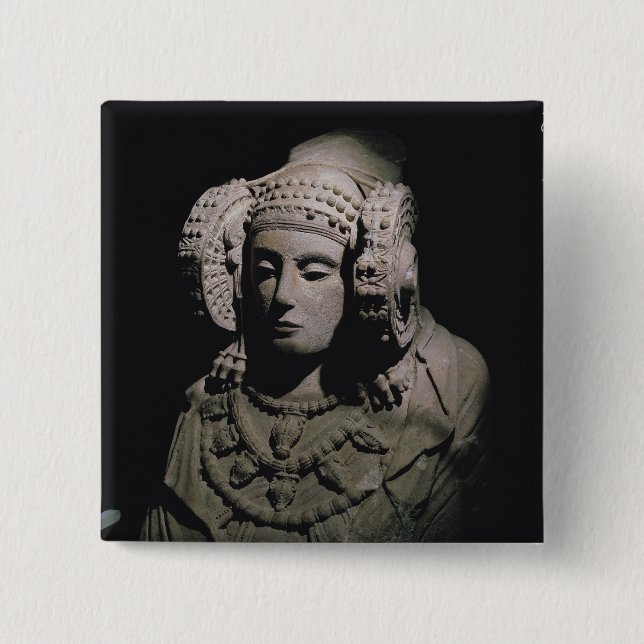 Die Dame von Elche Button (Vorderseite)