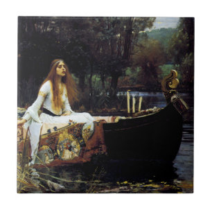 Die Dame von Shallot Fliese