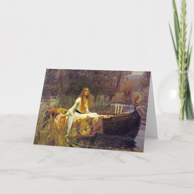 Die Dame von Shallot Karte (Vorderseite)