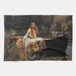 Die Dame von Shalott 1888 John William Waterhouse Geschirrtuch
