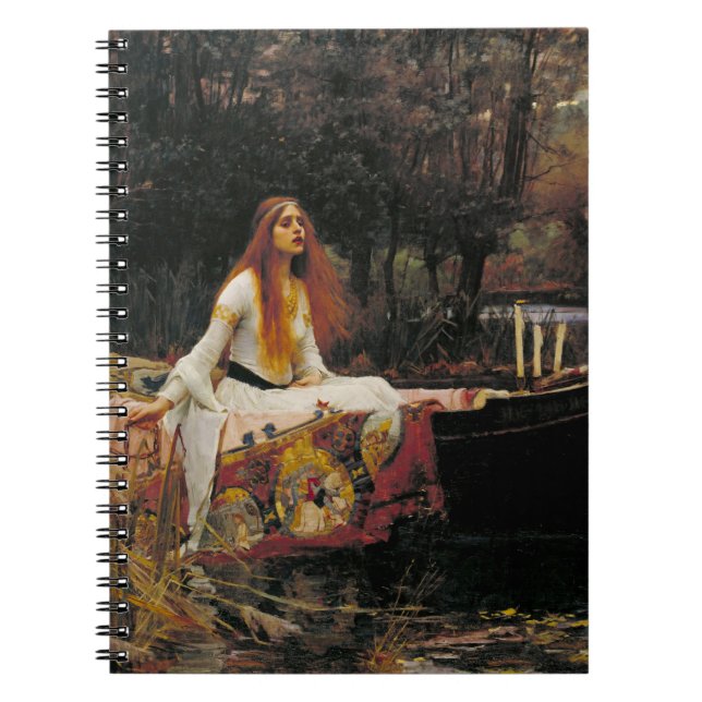 Die Dame von Shalott 1888 John William Waterhouse Notizblock (Vorderseite)