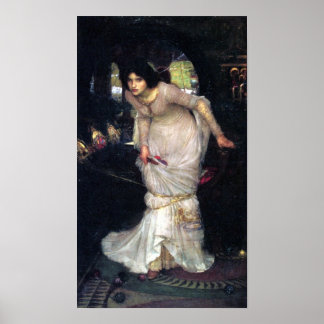 Die Dame von Shalott ~1894~ Poster