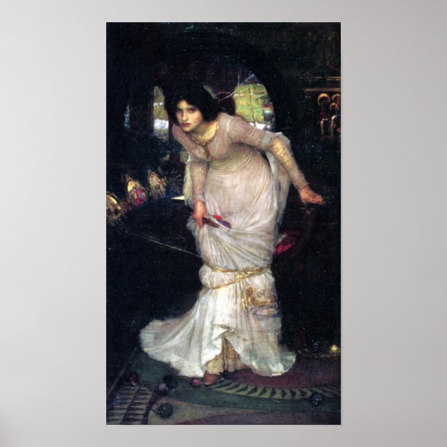 Die Dame von Shalott ~1894~ Poster (Vorne)