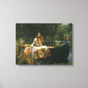 Die Dame von Shalott auf Boot durch JW Waterhouse Leinwanddruck