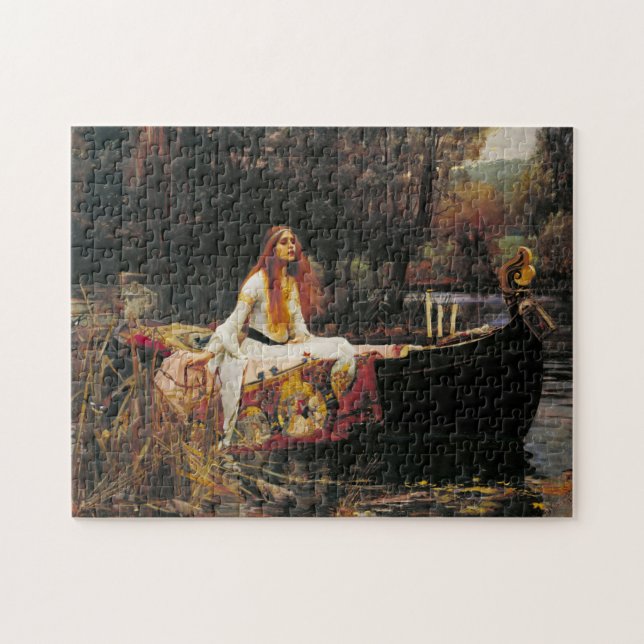 Die Dame von Shalott, C. 1888 durch JohnWaterhouse Puzzle (Horizontal)