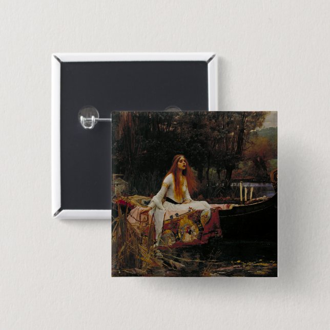Die Dame von Shalott: Eine keltische Seegeschichte Button (Vorne & Hinten)