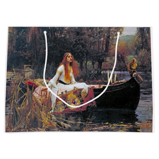 Die Dame von Shalott, John William Waterhouse Große Geschenktüte (Vorderseite)