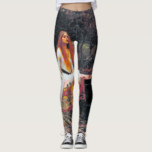 Die Dame von Shalott, John William Waterhouse Leggings