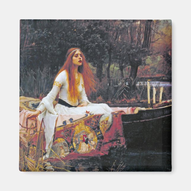 Die Dame von Shalott, John William Waterhouse Magnet (Vorne)
