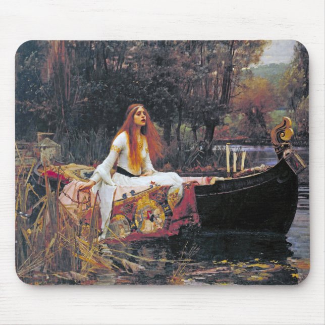 Die Dame von Shalott, John William Waterhouse Mousepad (Vorne)
