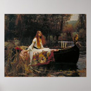 Die Dame von Shalott, John William Waterhouse Poster