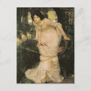 Die Dame von Shalott - John William Waterhouse Postkarte