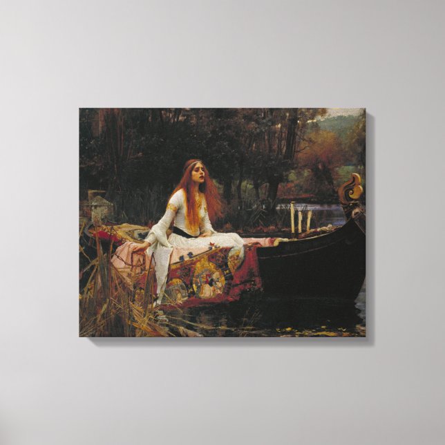 Die Dame von Shalott Leinwanddruck (Vorderseite)