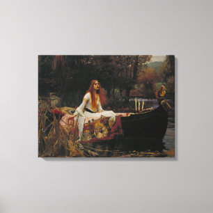 Die Dame von Shalott Leinwanddruck