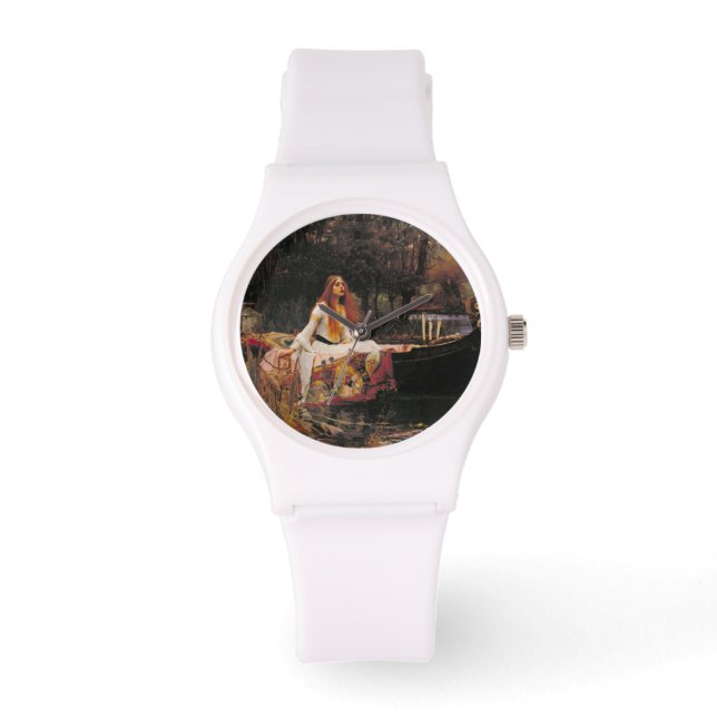 Die Dame von Shalott (mittelalterliche Schönheit) Armbanduhr (Vorderseite)