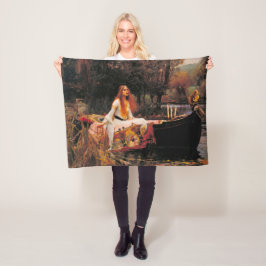 Die Dame von Shalott (mittelalterliche Schönheit) Fleecedecke