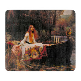 Die Dame von Shalott (mittelalterliche Schönheit) Schneidebrett