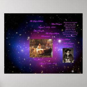 Die Dame von Shalott Poster