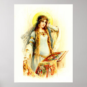 Die Dame von Shalott Poster