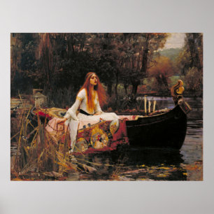 Die Dame von Shalott Poster