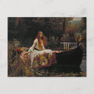 Die Dame von Shalott Postkarte