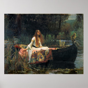 Die Dame von Shalott - Reproduction Art Poster
