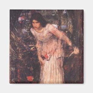 Die Dame von Shalott (Studie) Magnet