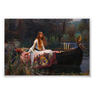 Die Dame von Shalott von John William Waterhouse Fotodruck