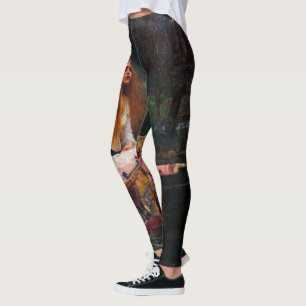 Die Dame von Shalott von John William Waterhouse Leggings