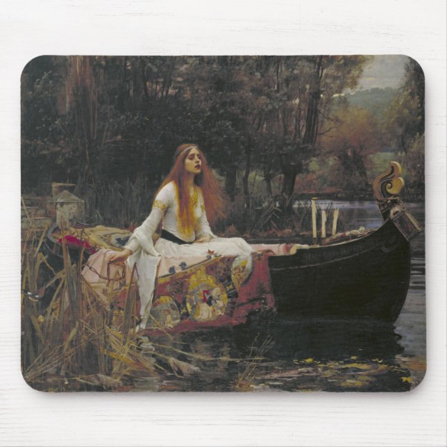 Die Dame von Shalott von John William Waterhouse Mousepad (Vorne)