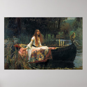 Die Dame von Shalott, von John William Waterhouse Poster