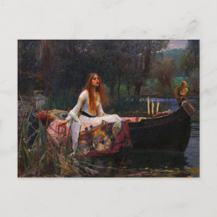 Die Dame von Shalott von John William Waterhouse Postkarte