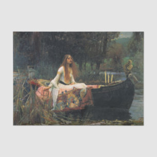 Die Dame von Shalott, von John William Waterhouse Seidenpapier