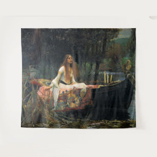 Die Dame von Shalott, von John William Waterhouse Wandteppich