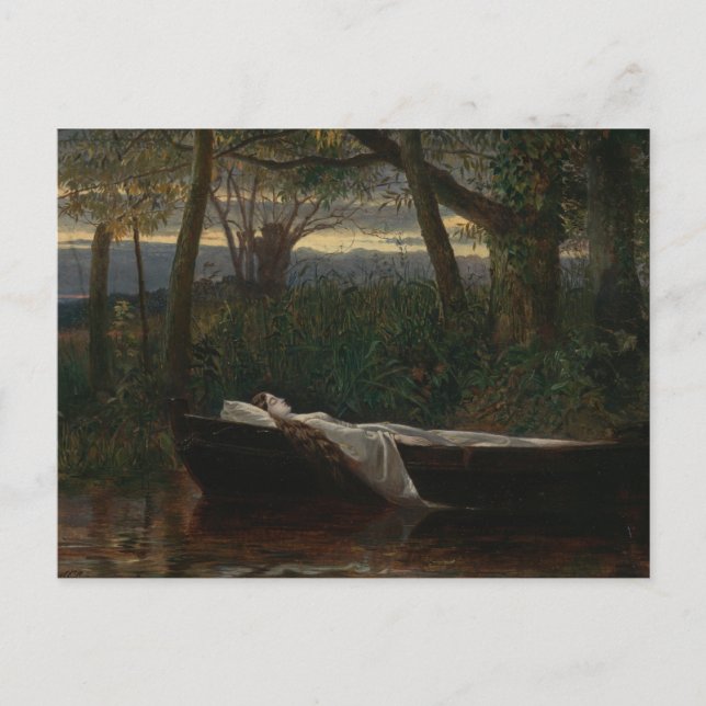 Die Dame von Shalott | Walter Crane Postkarte (Vorderseite)