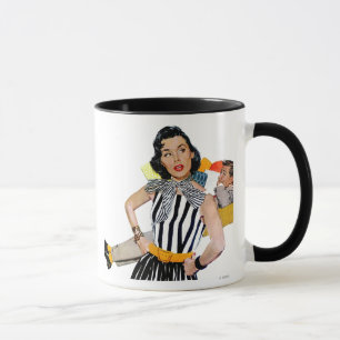 Die Dame wurde beleidigt Tasse
