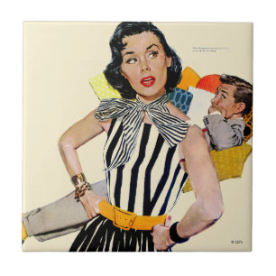 Die Dame wurde isoliert 2 Fliese