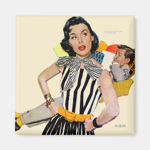 Die Dame wurde isoliert 2 Magnet