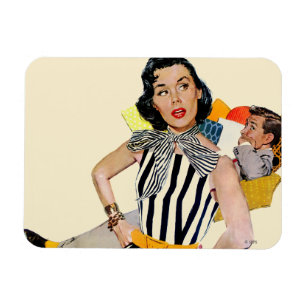 Die Dame wurde isoliert Magnet