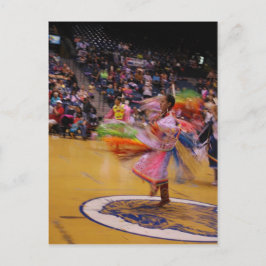 Die Damen machen PowWow Feather Tanz Postkarte