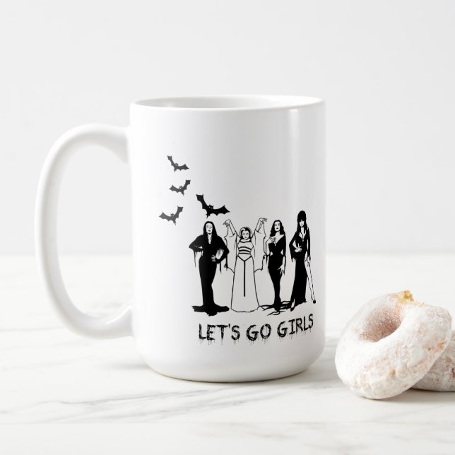 Die Damen von Halloween Kaffeetasse (Mit Donut)