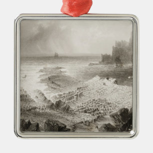 Die Damm des Riesen von oben Ornament Aus Metall