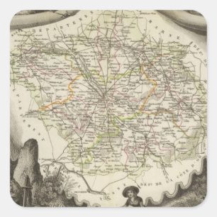 Die Dämmerung Quadratischer Aufkleber