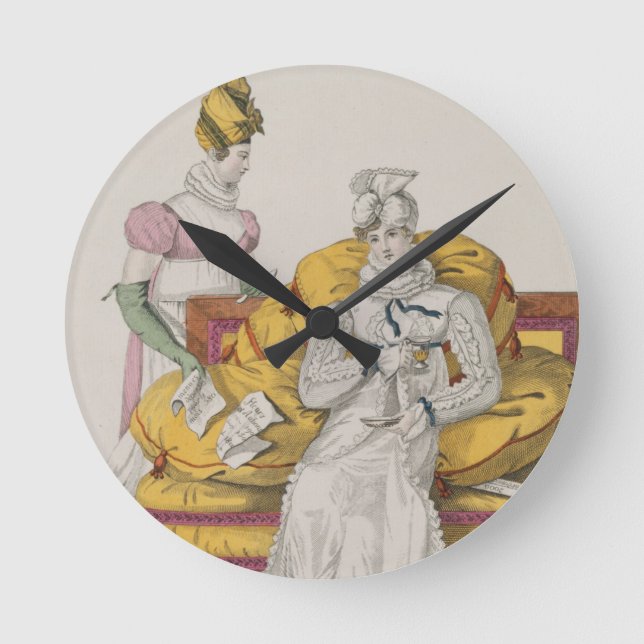 Die Dämpfe oder der Abrechnungstermin, überziehen Runde Wanduhr (Vorderseite)