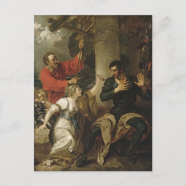 Die Damsel und Orlando Postkarte (Vorderseite)