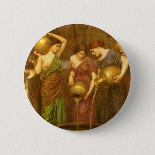 Die Danaides von John William Waterhouse Button (Vorderseite)