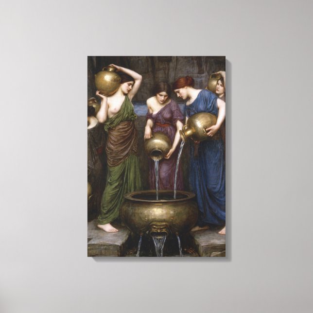 Die Danaides von John William Waterhouse Leinwanddruck (Vorderseite)