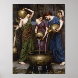 Die Danaides von John William Waterhouse Poster
